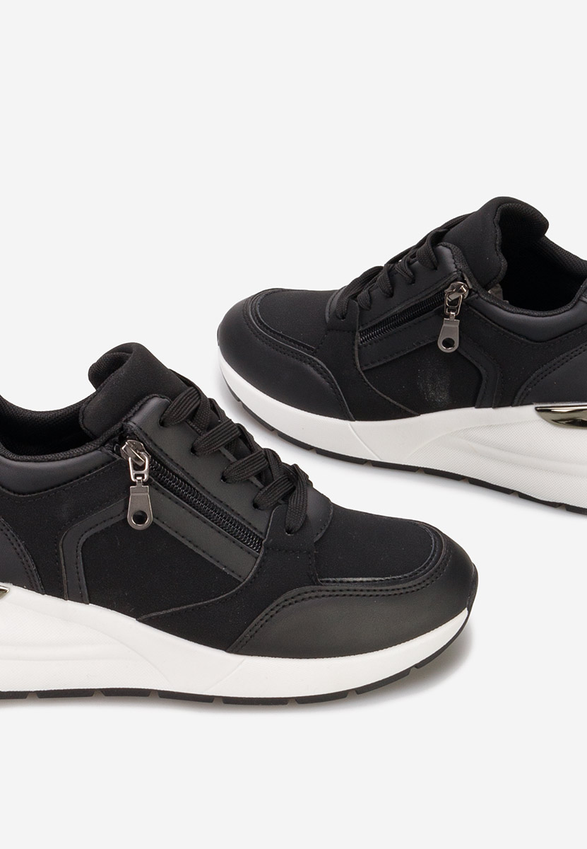 Černé dámské tenisky na klínku Henia