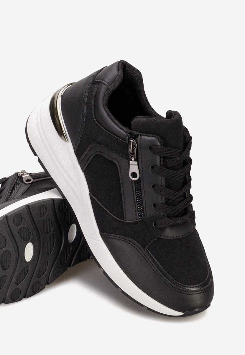 Černé dámské tenisky na klínku Henia