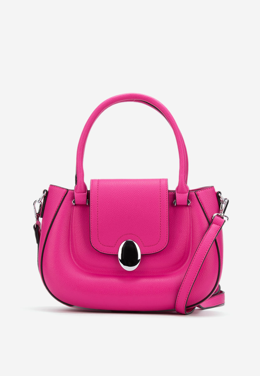 Fuchsiové rukojeť kabelky Laera V3