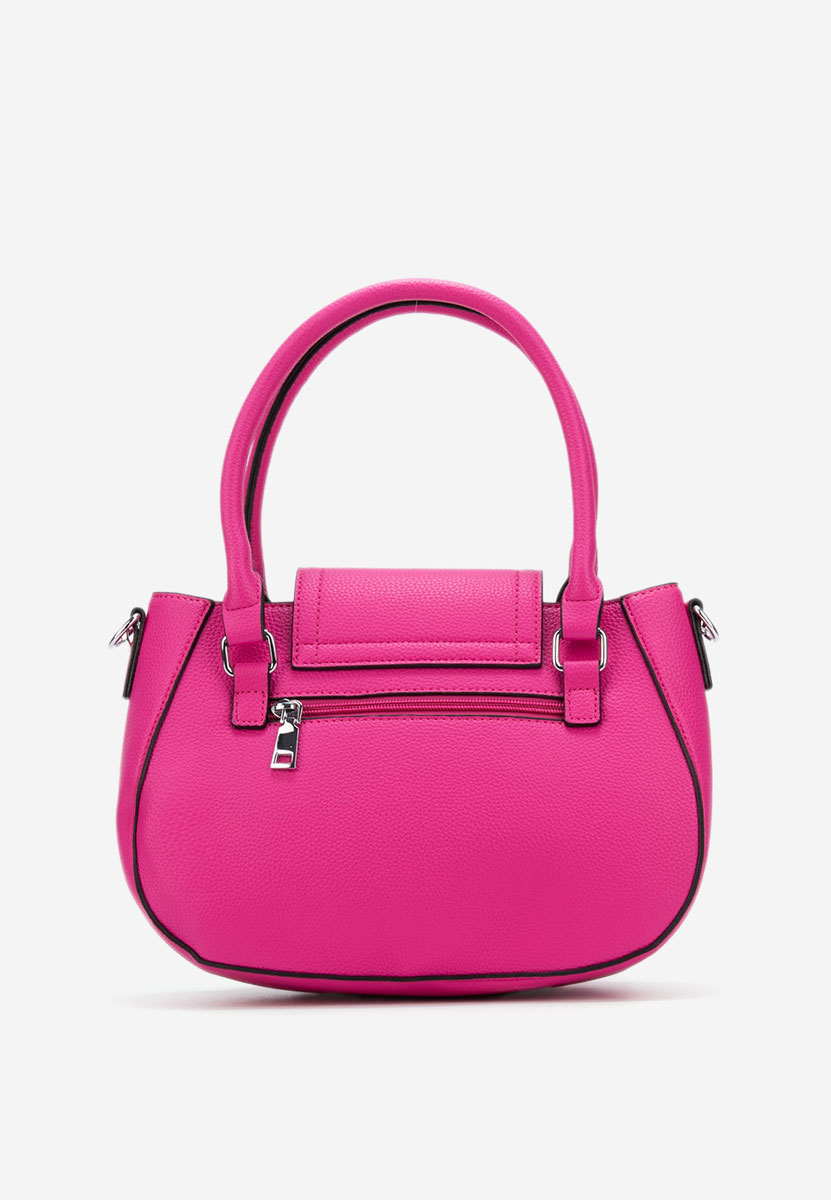 Fuchsiové rukojeť kabelky Laera V3