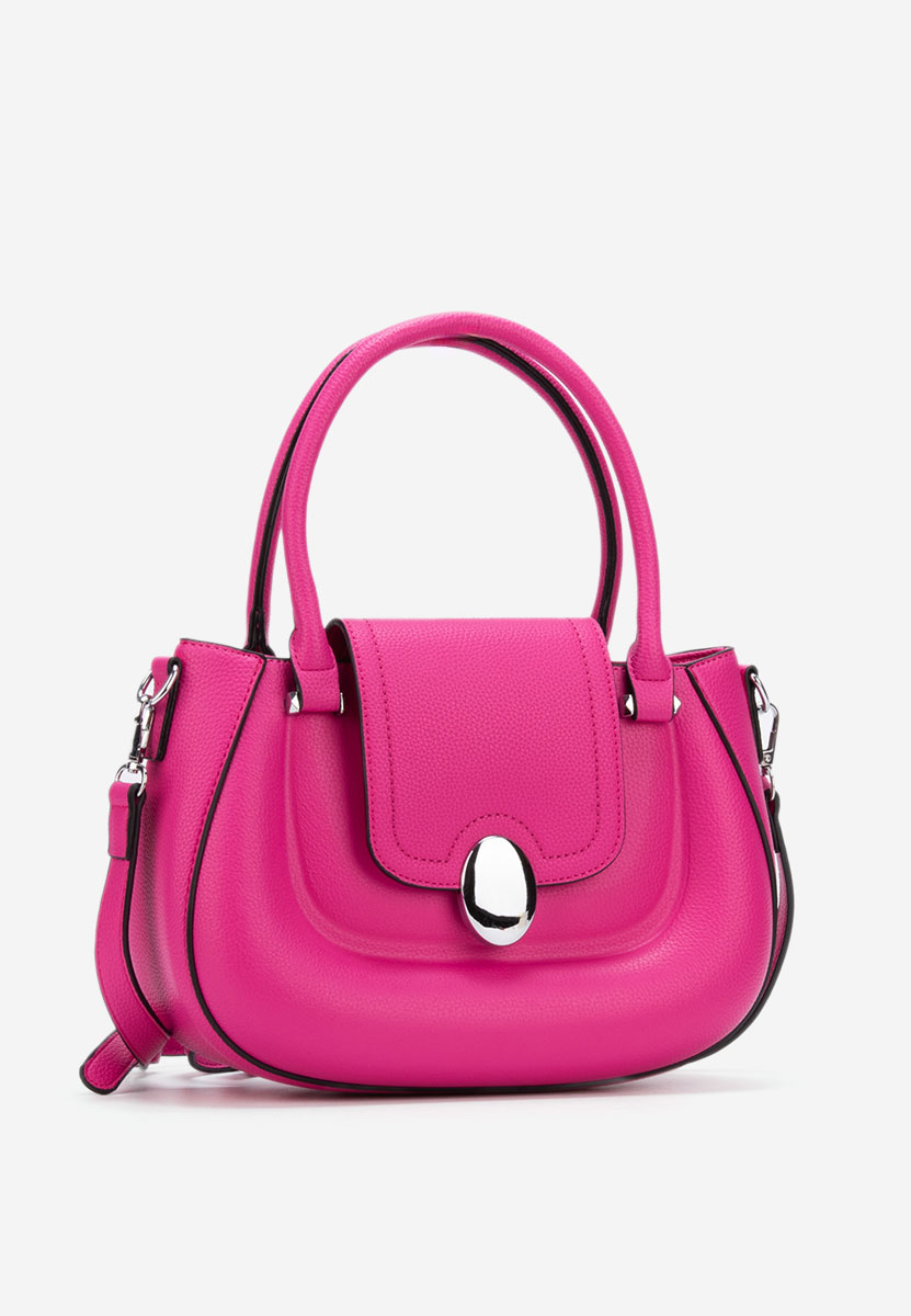 Fuchsiové rukojeť kabelky Laera V3