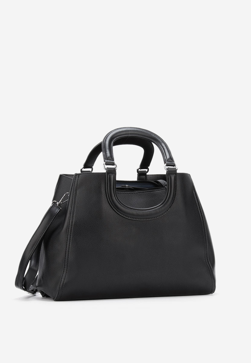 Černá rukojeť kabelky Fabia V2