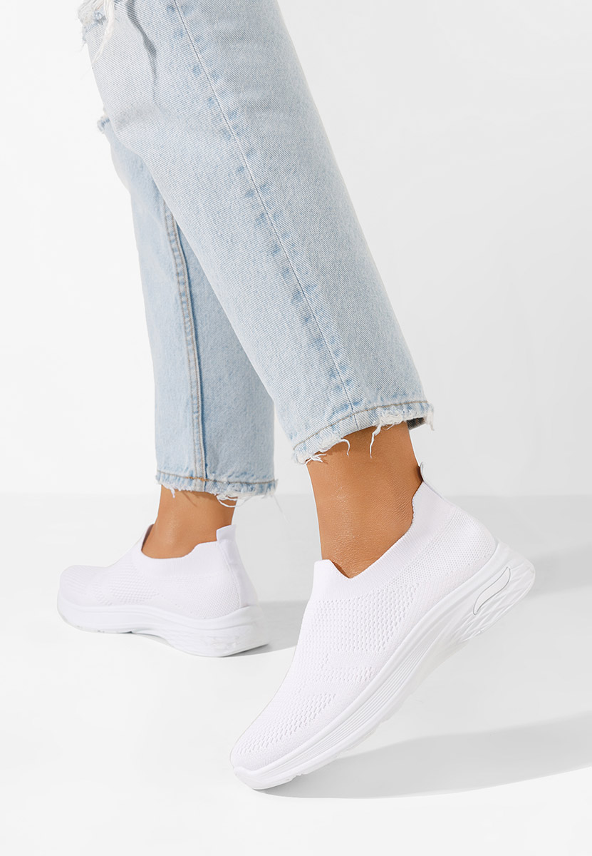 Bílé slip on tenisky Dissora