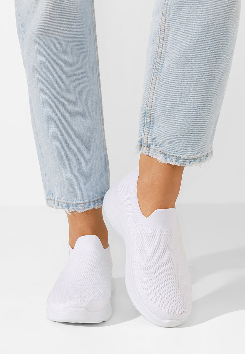 Bílé slip on tenisky Dissora