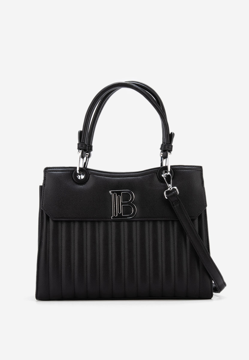 Černá rukojeť kabelky Breda