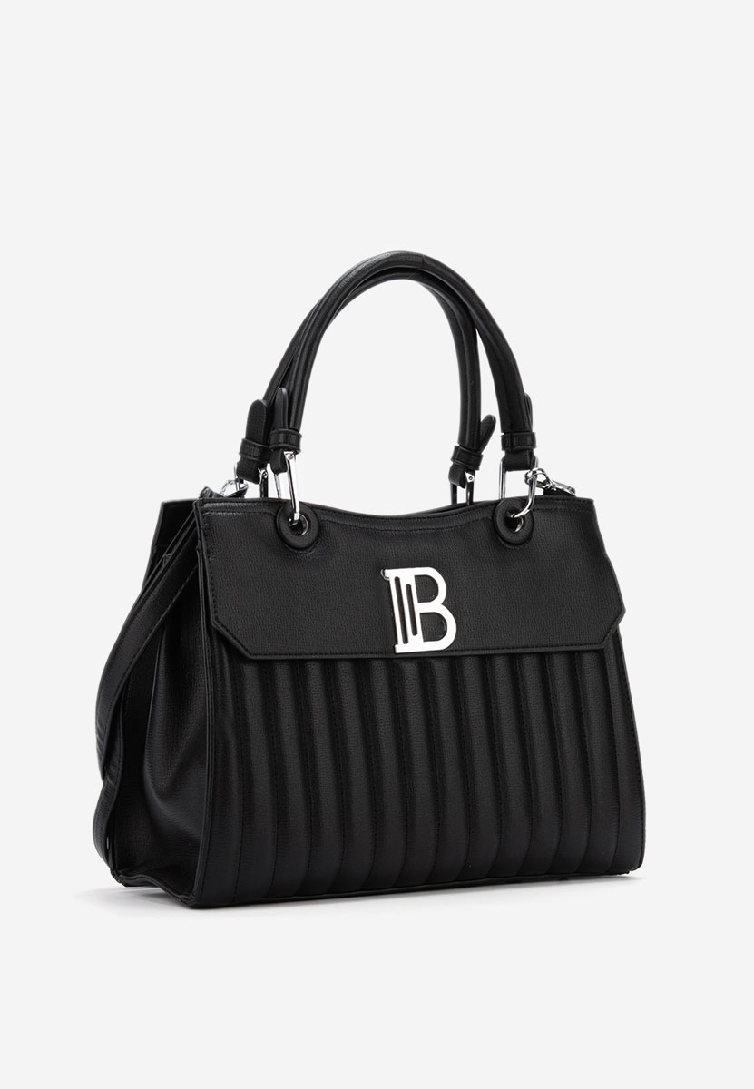 Černá rukojeť kabelky Breda