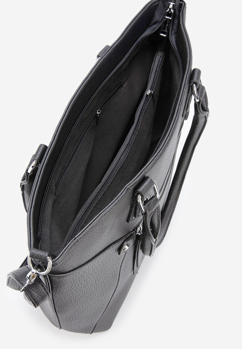 Černá rukojeť kabelky Chade