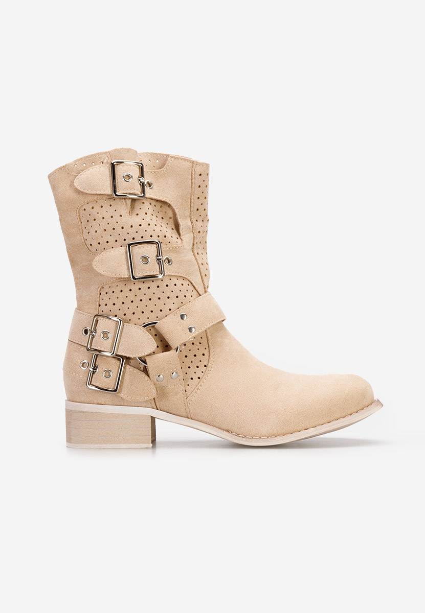 Béžové kotníkové boty Daiela