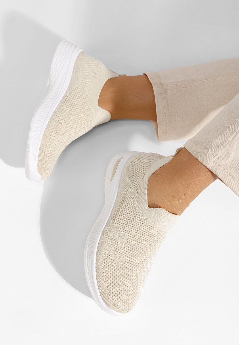 Béžové slip on tenisky Dissora