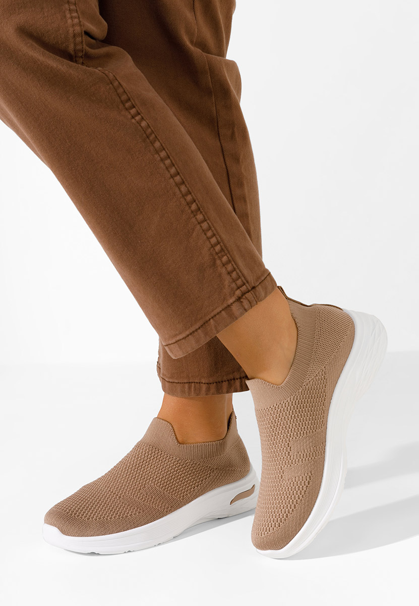 Khaki slip on tenisky Dissora