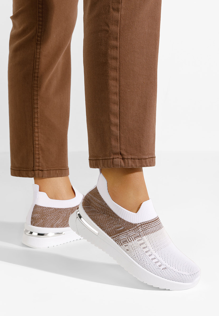 Khaki slip on tenisky Alitea