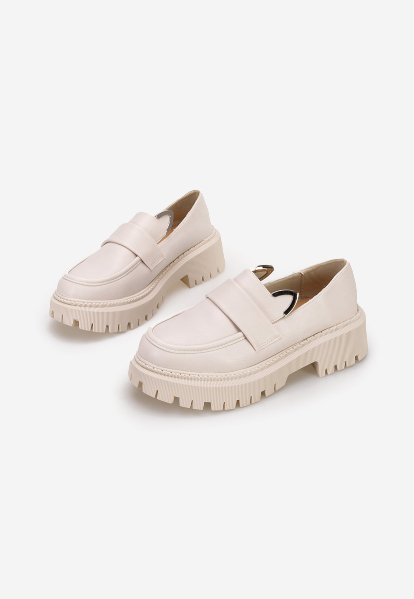 Béžové mokasíny dámské Desiara