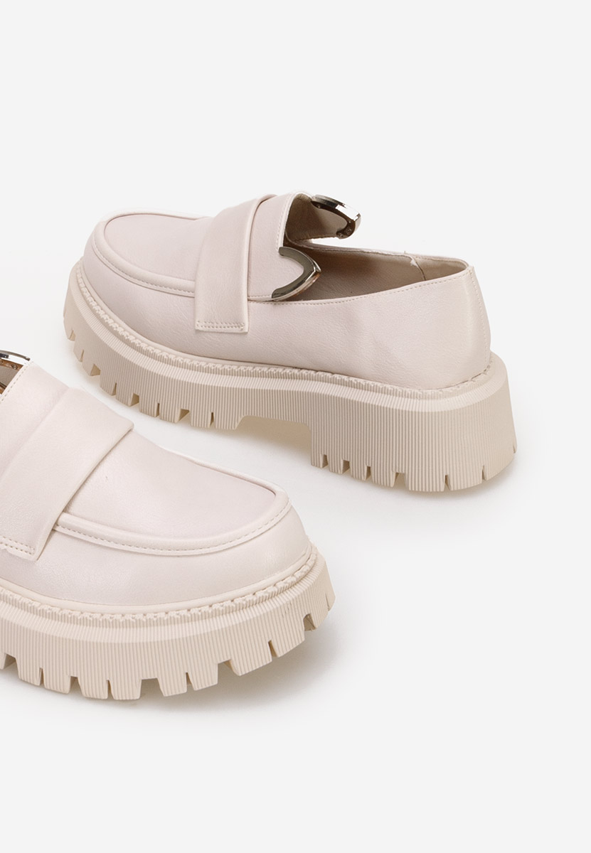 Béžové mokasíny dámské Desiara