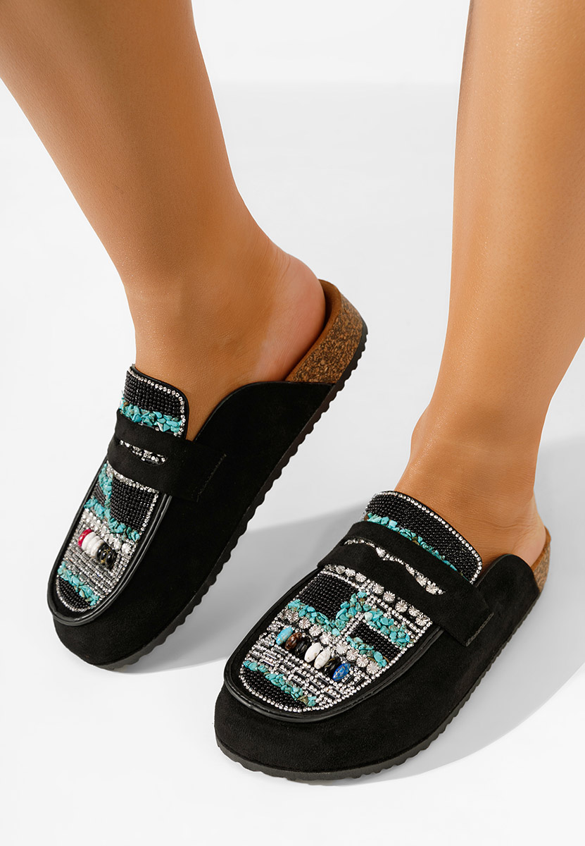 Černé dámské dřeváky Marlie