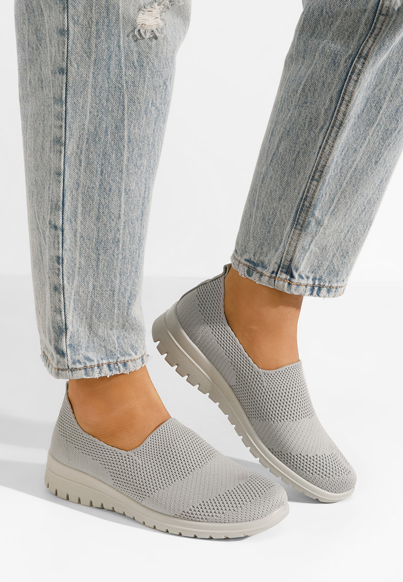 Šedé slip on tenisky Disima