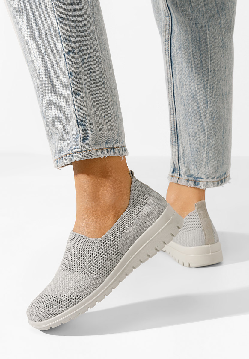 Šedé slip on tenisky Disima