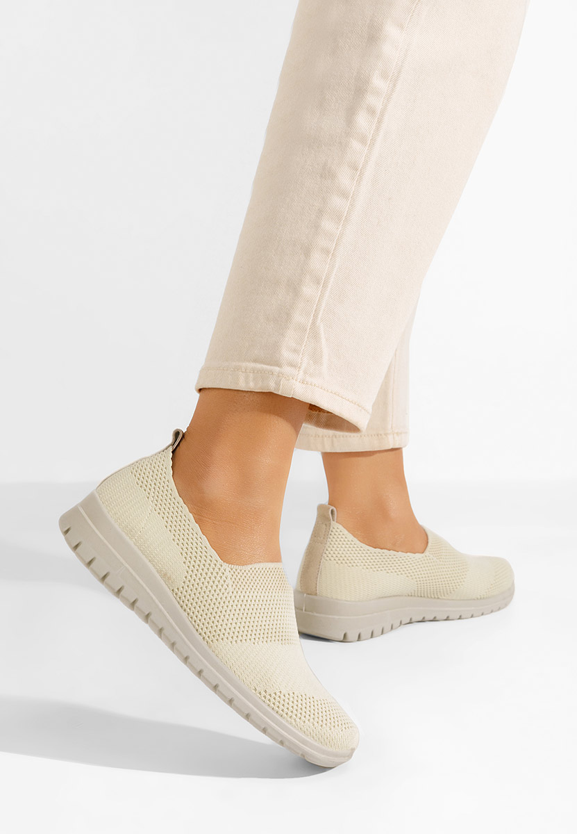 Béžové slip on tenisky Disima