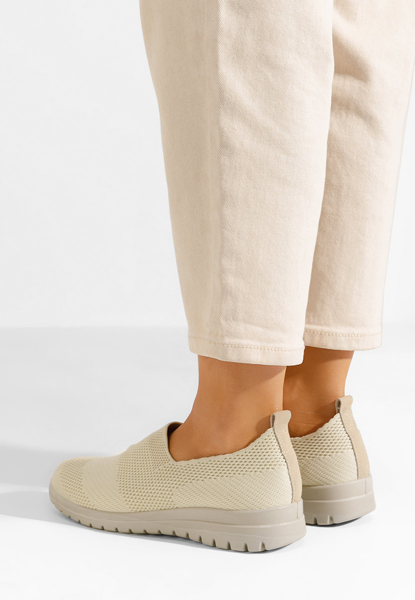Béžové slip on tenisky Disima