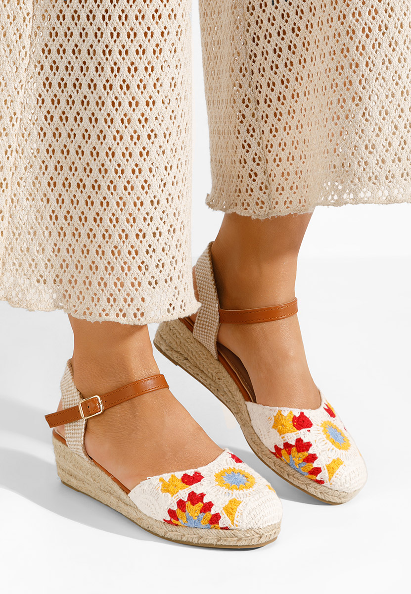 Bílé sandály espadrilky Elioth