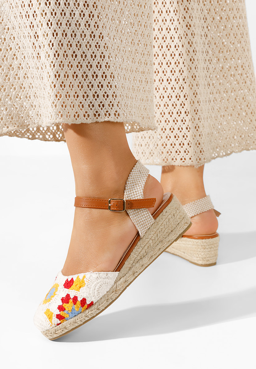 Bílé sandály espadrilky Elioth