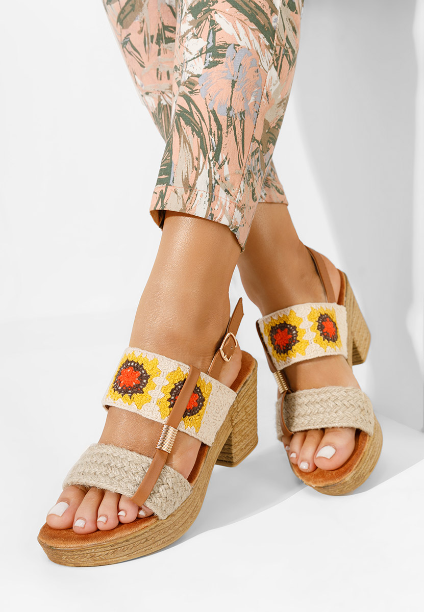 Béžové dámské sandály Zeina V2