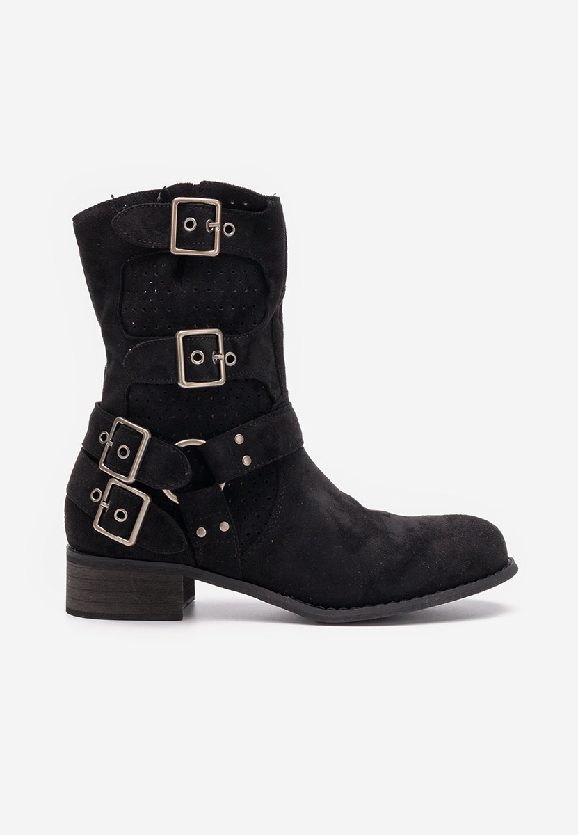 Černé kotníkové boty Daiela