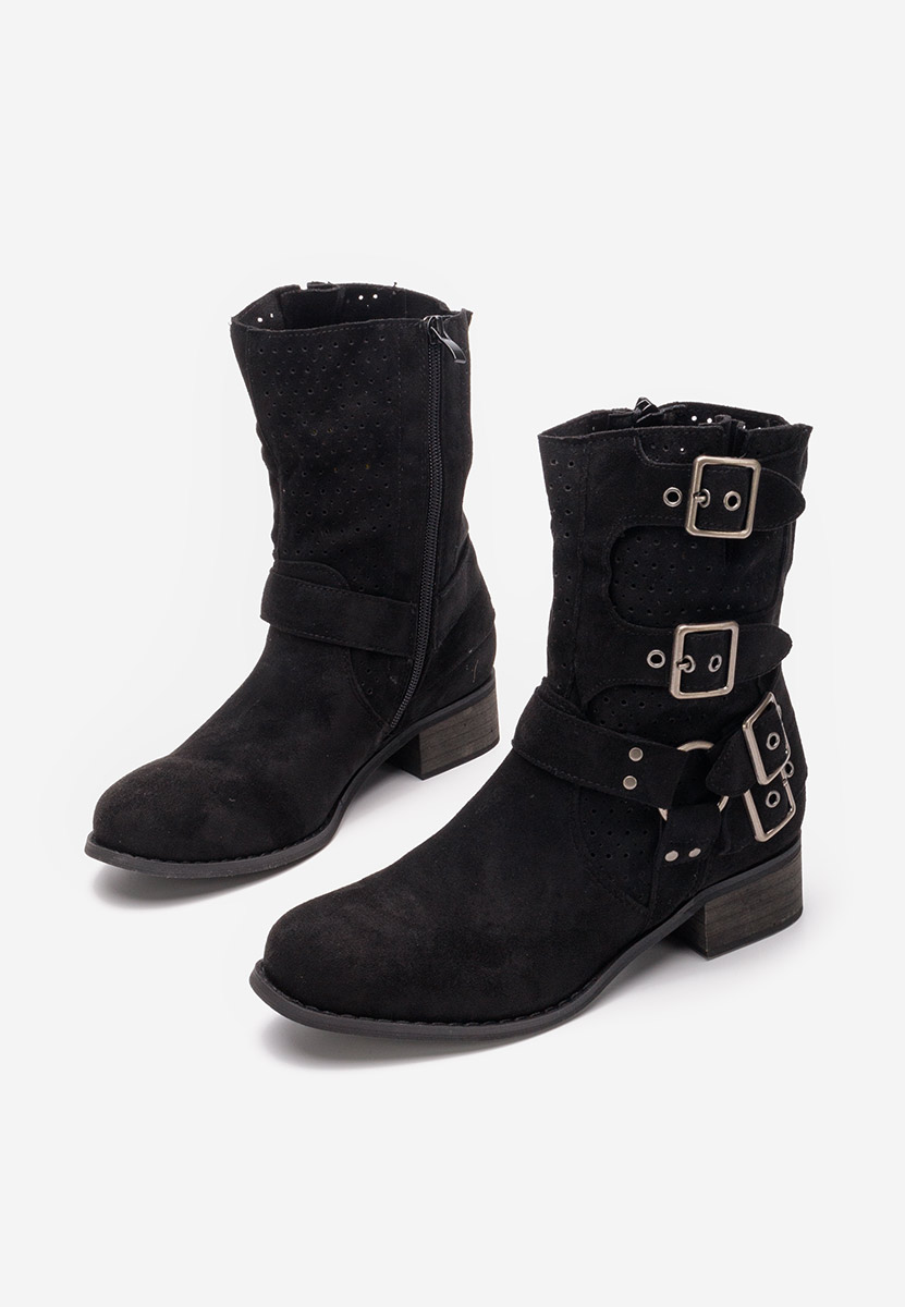 Černé kotníkové boty Daiela