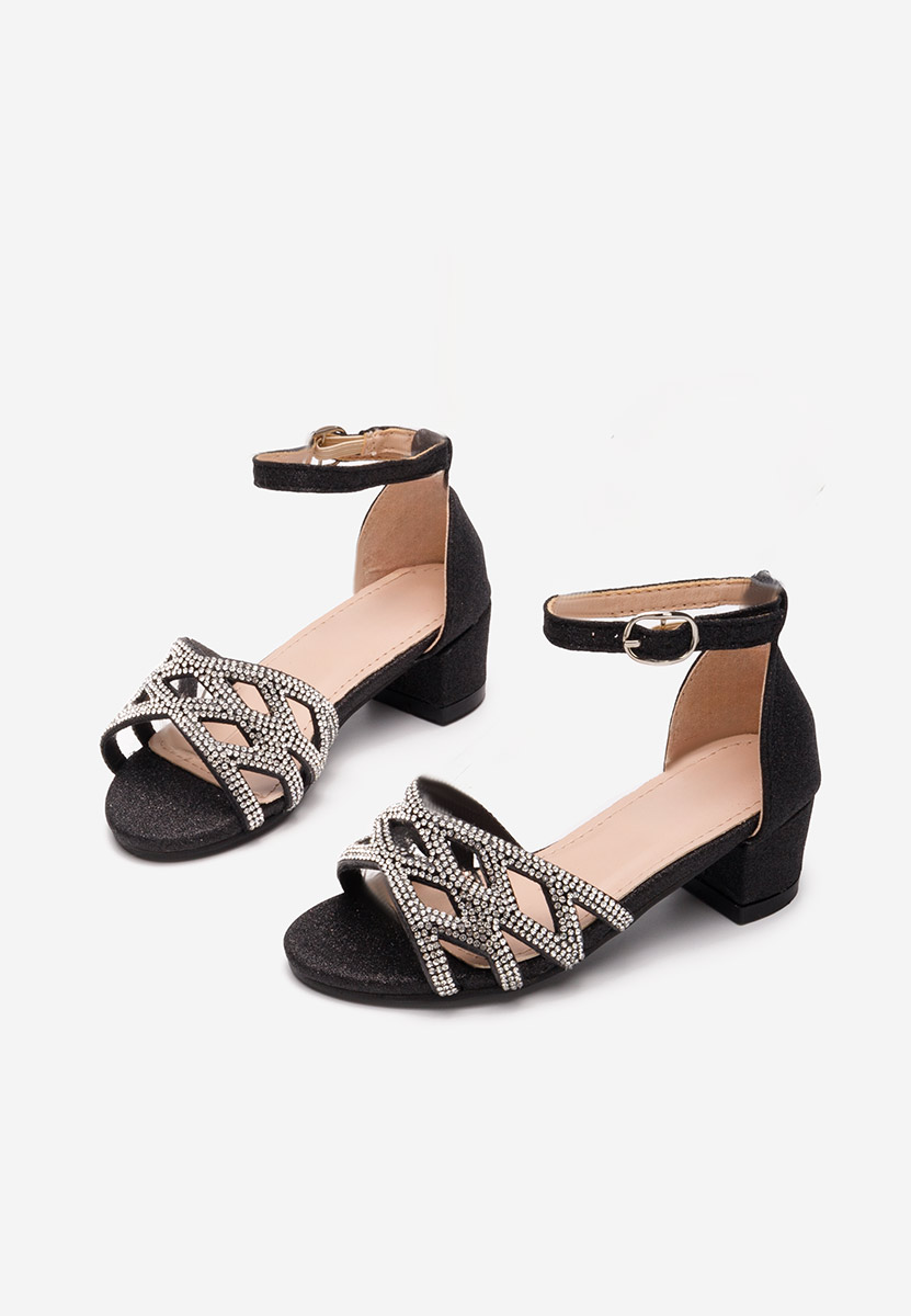 Černé dívčí sandály Nadira