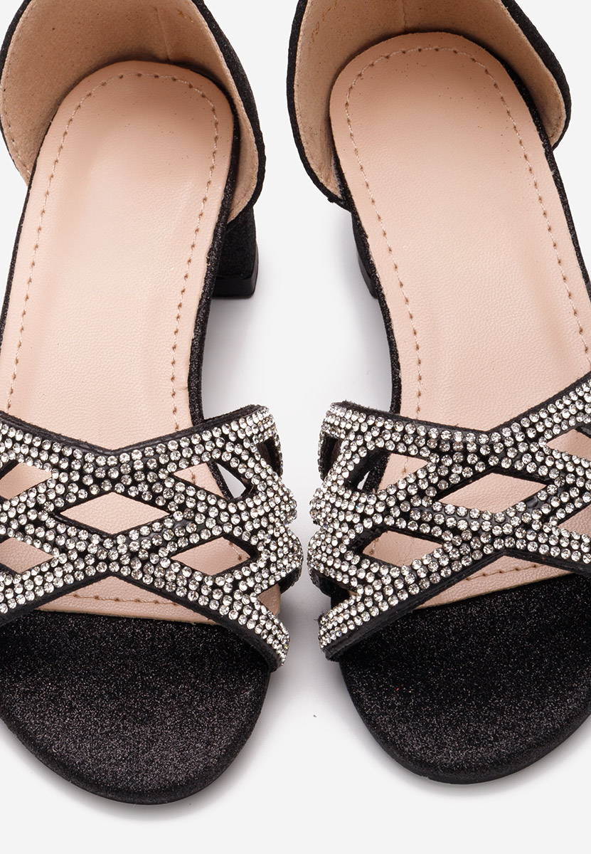 Černé dívčí sandály Nadira