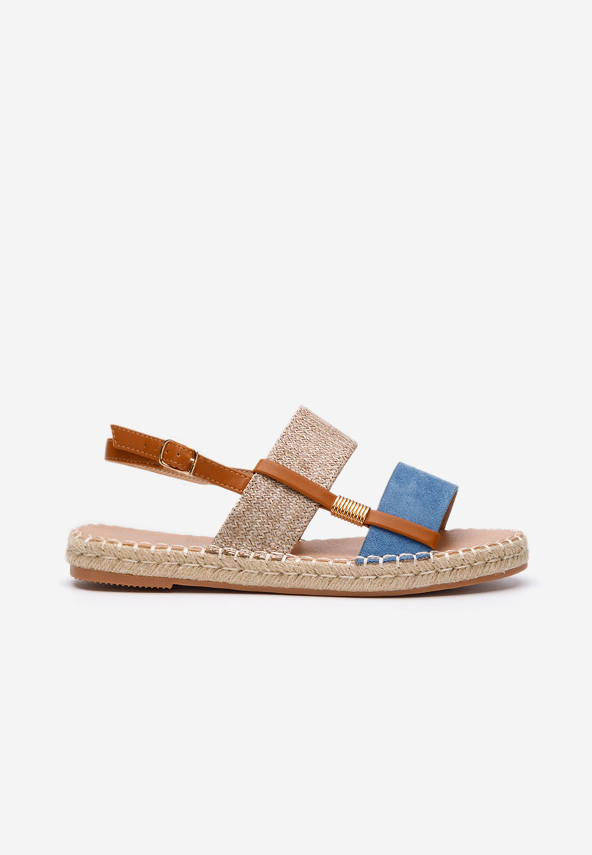 Modré sandály espadrilky Emillya