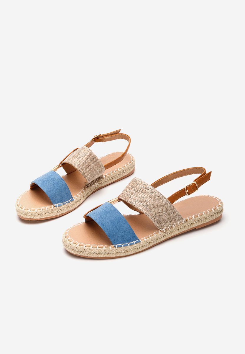 Modré sandály espadrilky Emillya