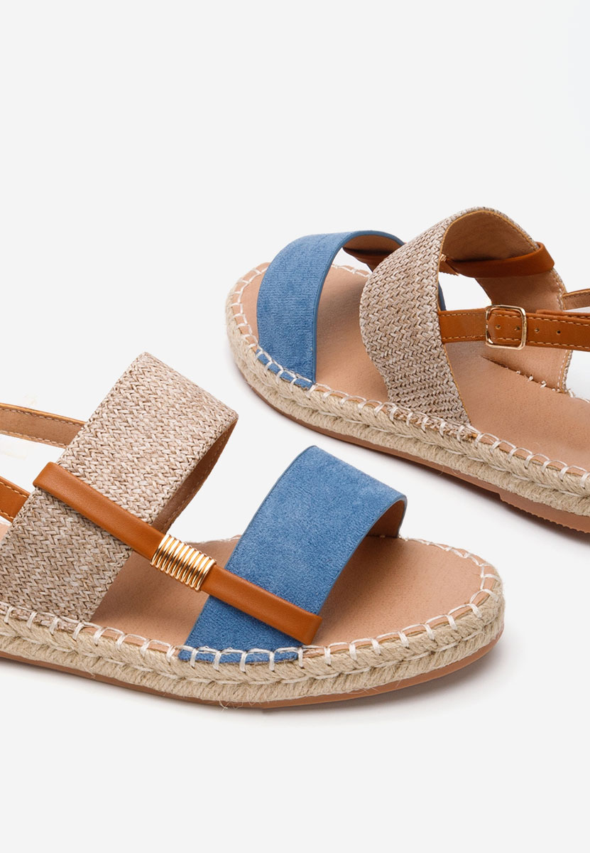 Modré sandály espadrilky Emillya