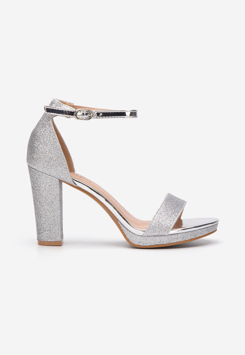 Stribrné elegantní dámské sandály Lamisa