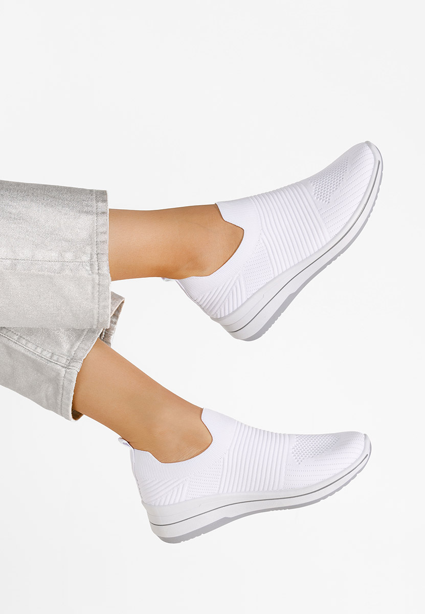 Bílé slip on tenisky Adalia