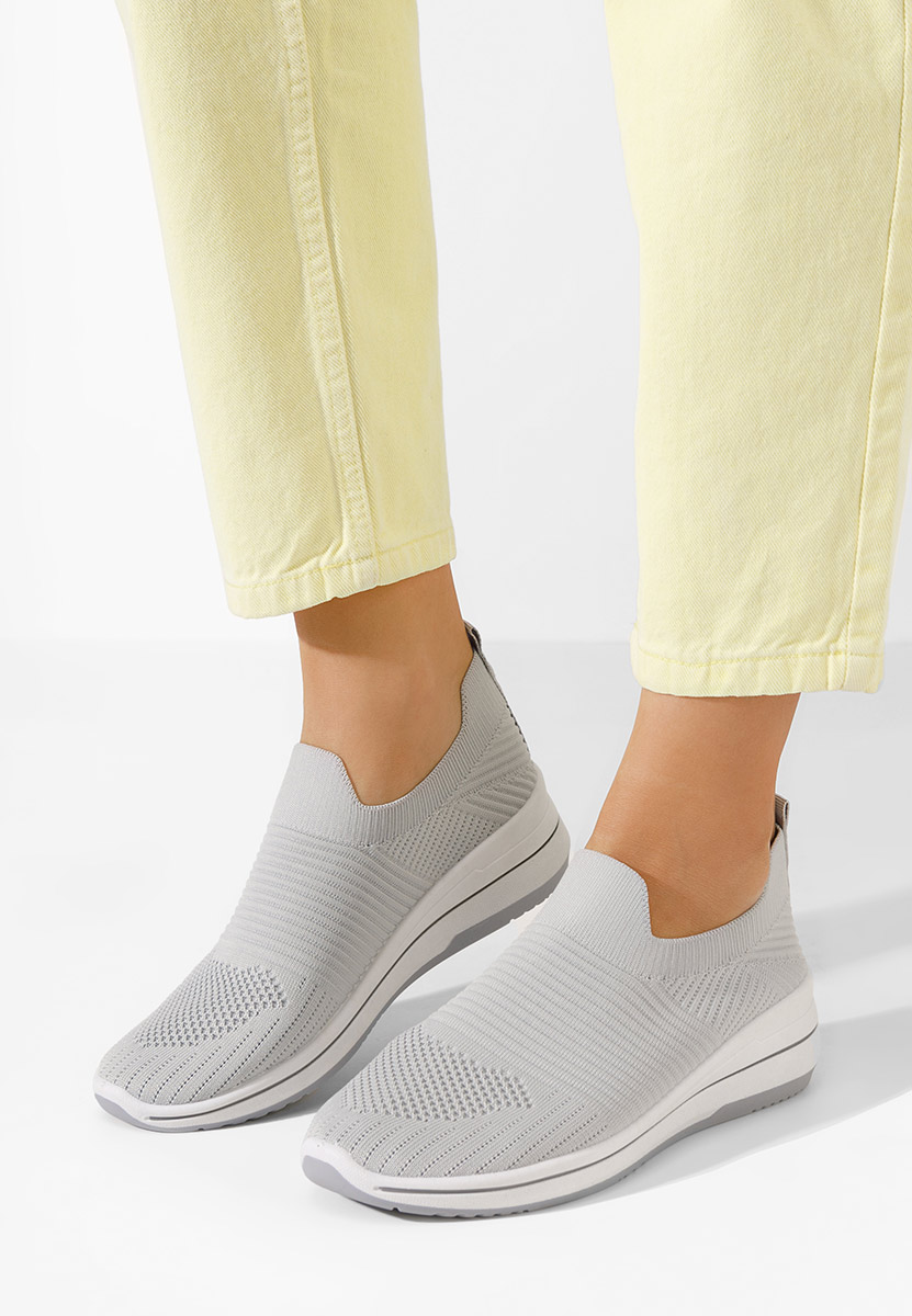 Šedé slip on tenisky Adalia