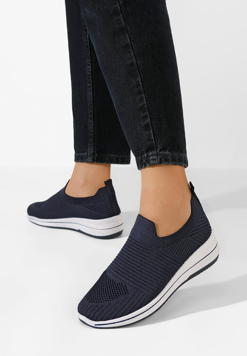 Tmavě modré slip on tenisky Adalia
