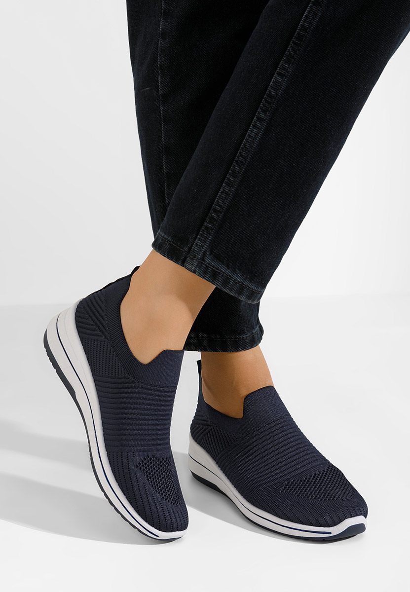 Tmavě modré slip on tenisky Adalia