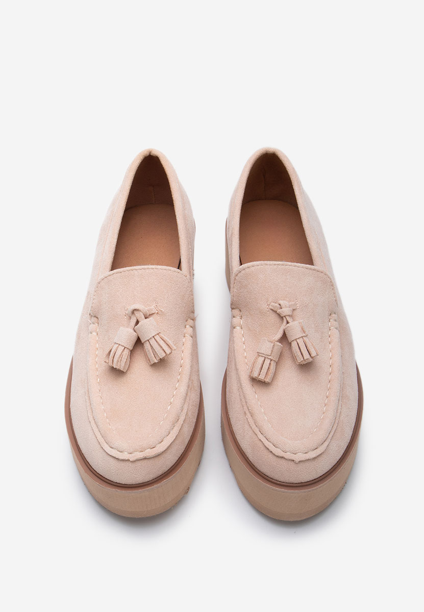 Tělové mokasíny na platformě Leondra Tělové mokasíny na platformě Leondra