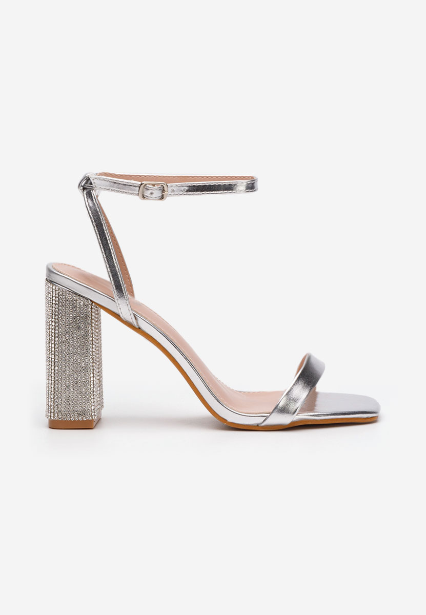 Stribrné dámské elegantní sandály Rayna