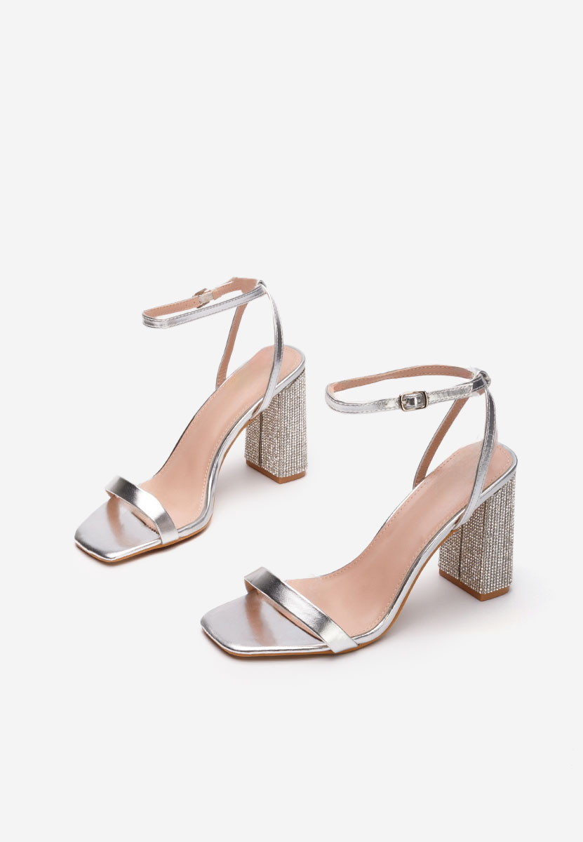 Stribrné dámské elegantní sandály Rayna