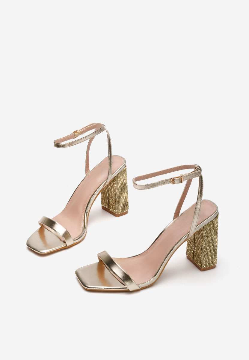 Zlaté dámské elegantní sandály Rayna