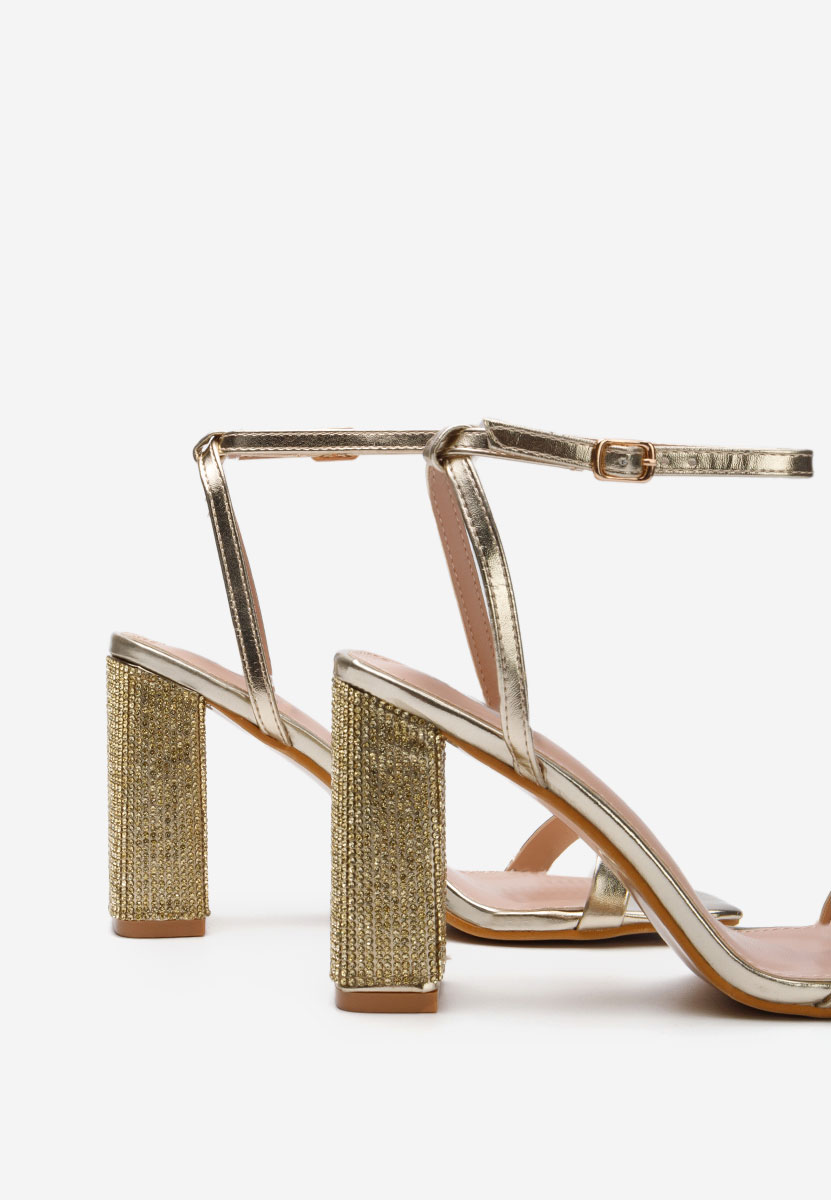 Zlaté dámské elegantní sandály Rayna