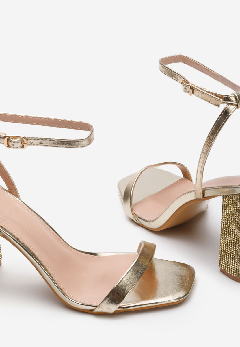 Zlaté dámské elegantní sandály Rayna