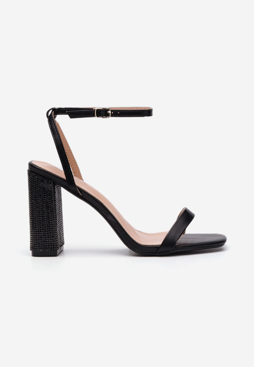 Černé dámské elegantní sandály Rayna