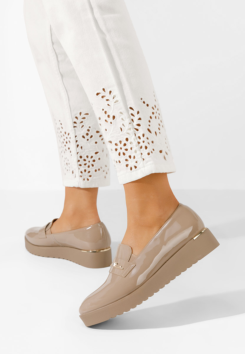 Khaki dámské polobotky Caterina V2