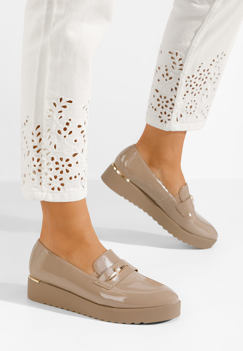 Khaki dámské polobotky Caterina V2