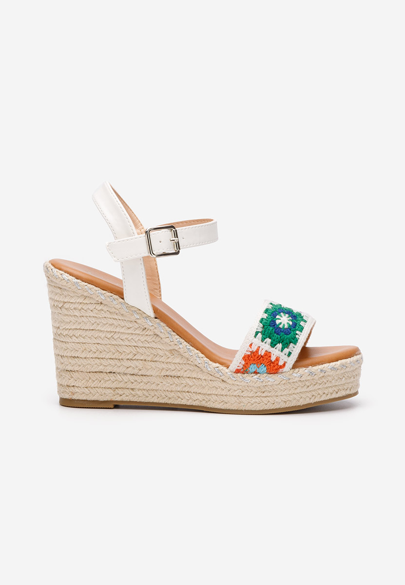 Bílé sandály espadrilky Missa