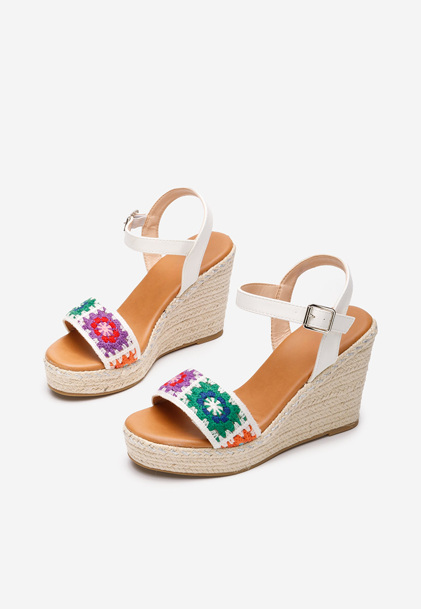 Bílé sandály espadrilky Missa