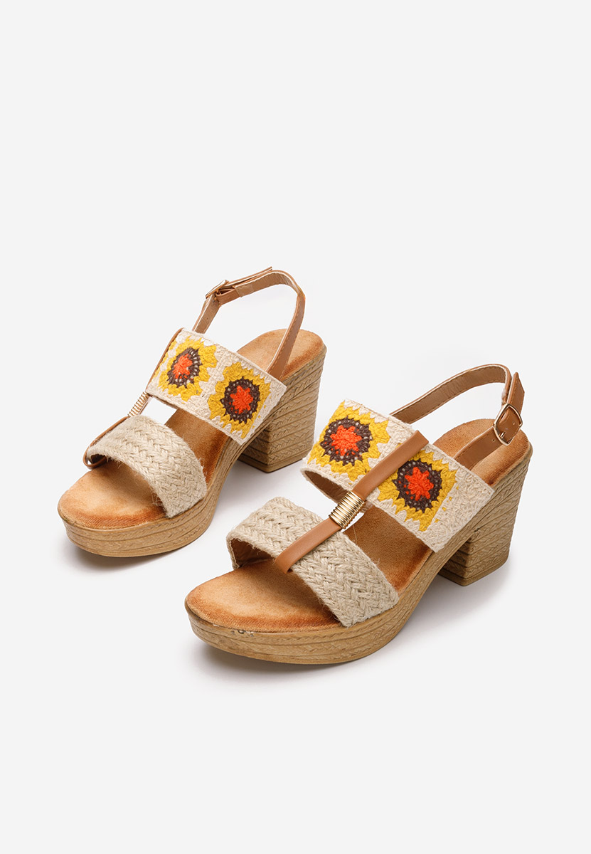 Béžové dámské sandály Zeina V2