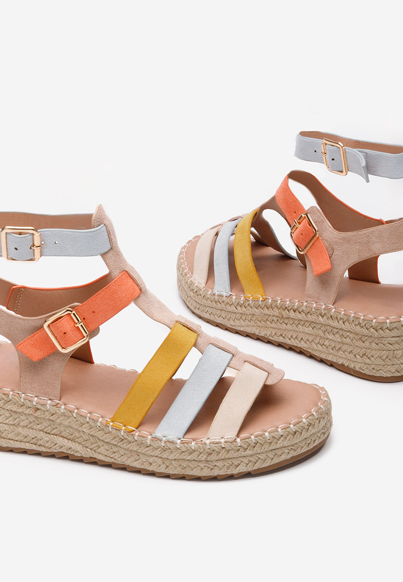 Viacfarebné sandály espadrilky Sanjana V3